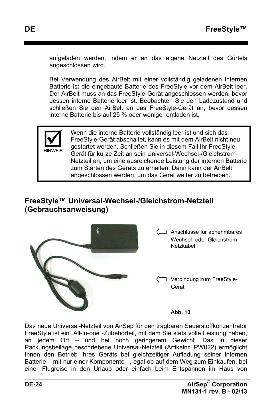 Freestyle | AirSep MN131-1 B User Manual | Page 80 / 556