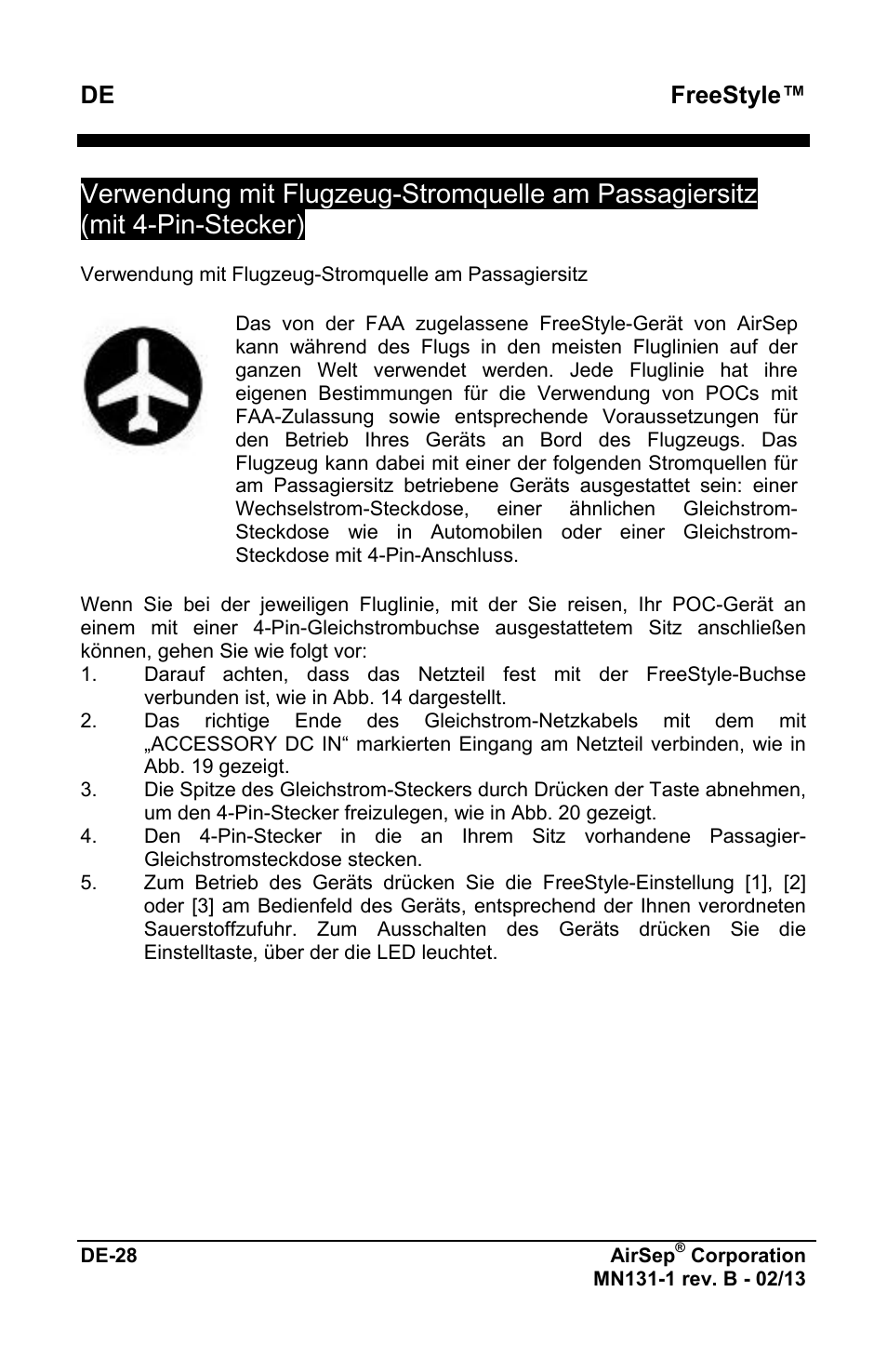 Freestyle | AirSep MN131-1 B User Manual | Page 84 / 556