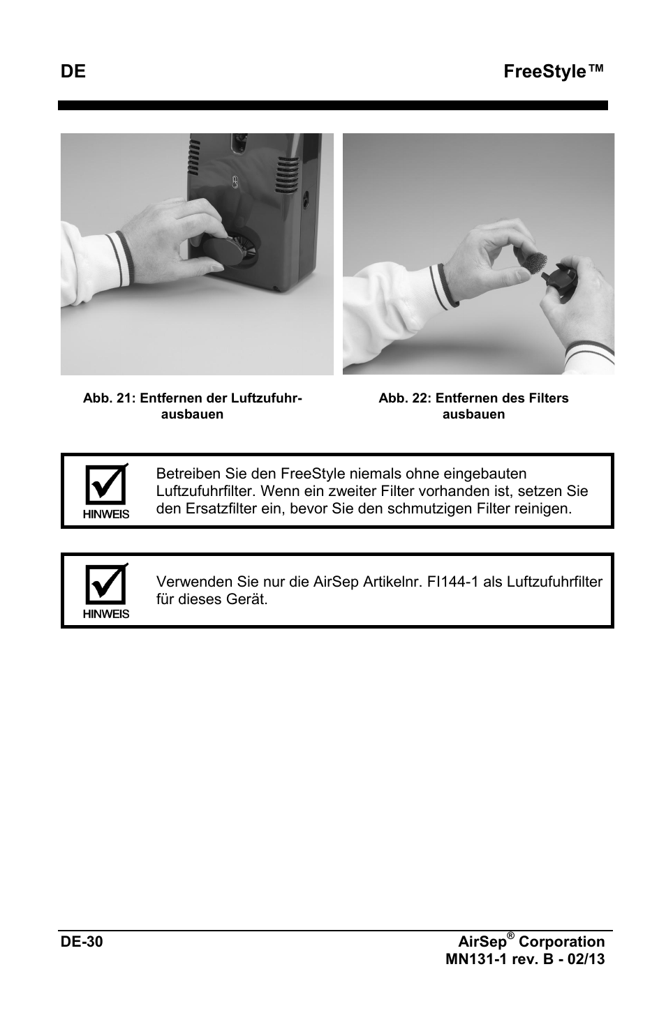 Freestyle | AirSep MN131-1 B User Manual | Page 86 / 556