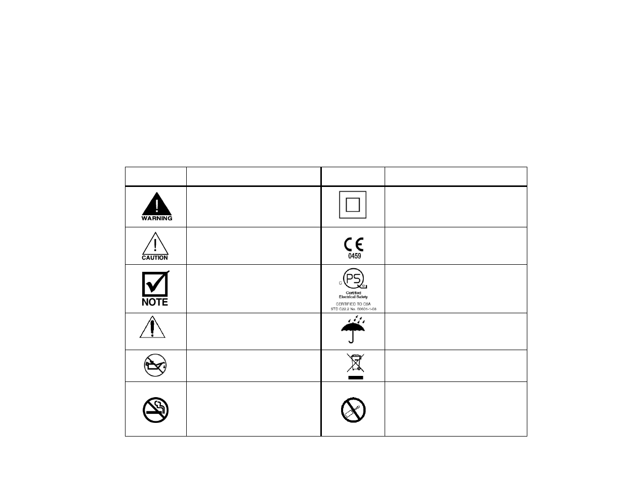 Airsep’s freestyle, 5 portable oxygen concentrator, Symbols | AirSep MN166-1 B User Manual | Page 5 / 40