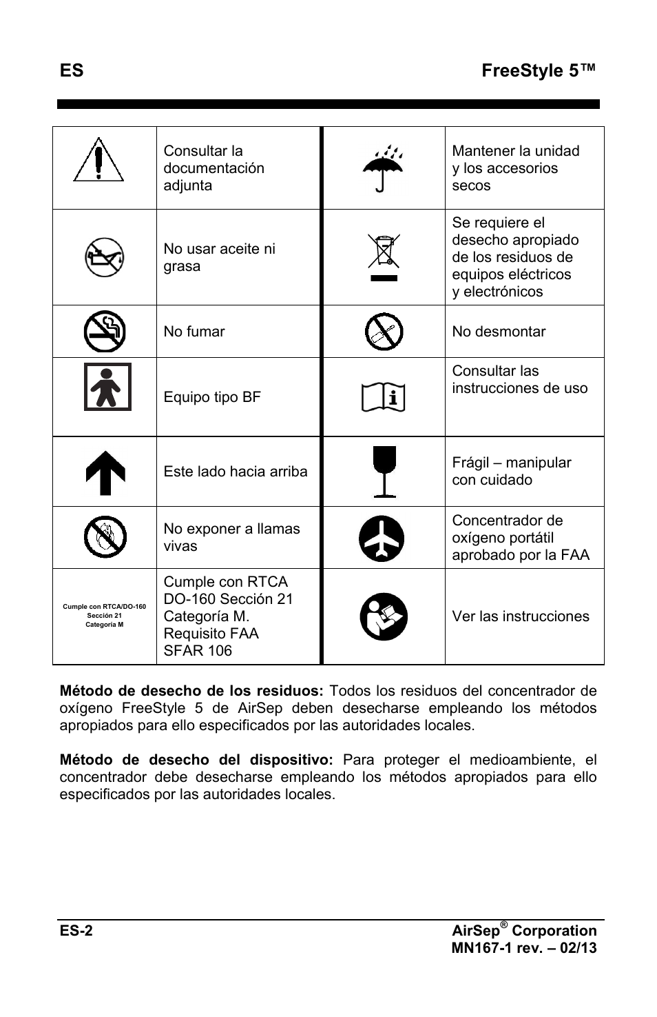 Freestyle 5 | AirSep MN167-1 User Manual | Page 102 / 520