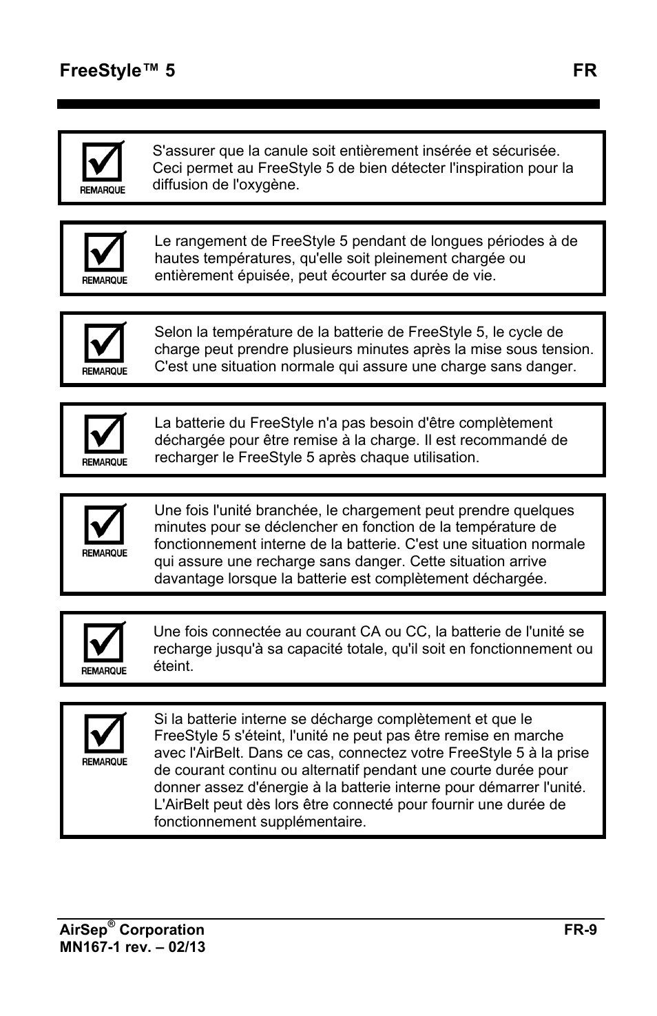 Freestyle™ 5 fr | AirSep MN167-1 User Manual | Page 13 / 520