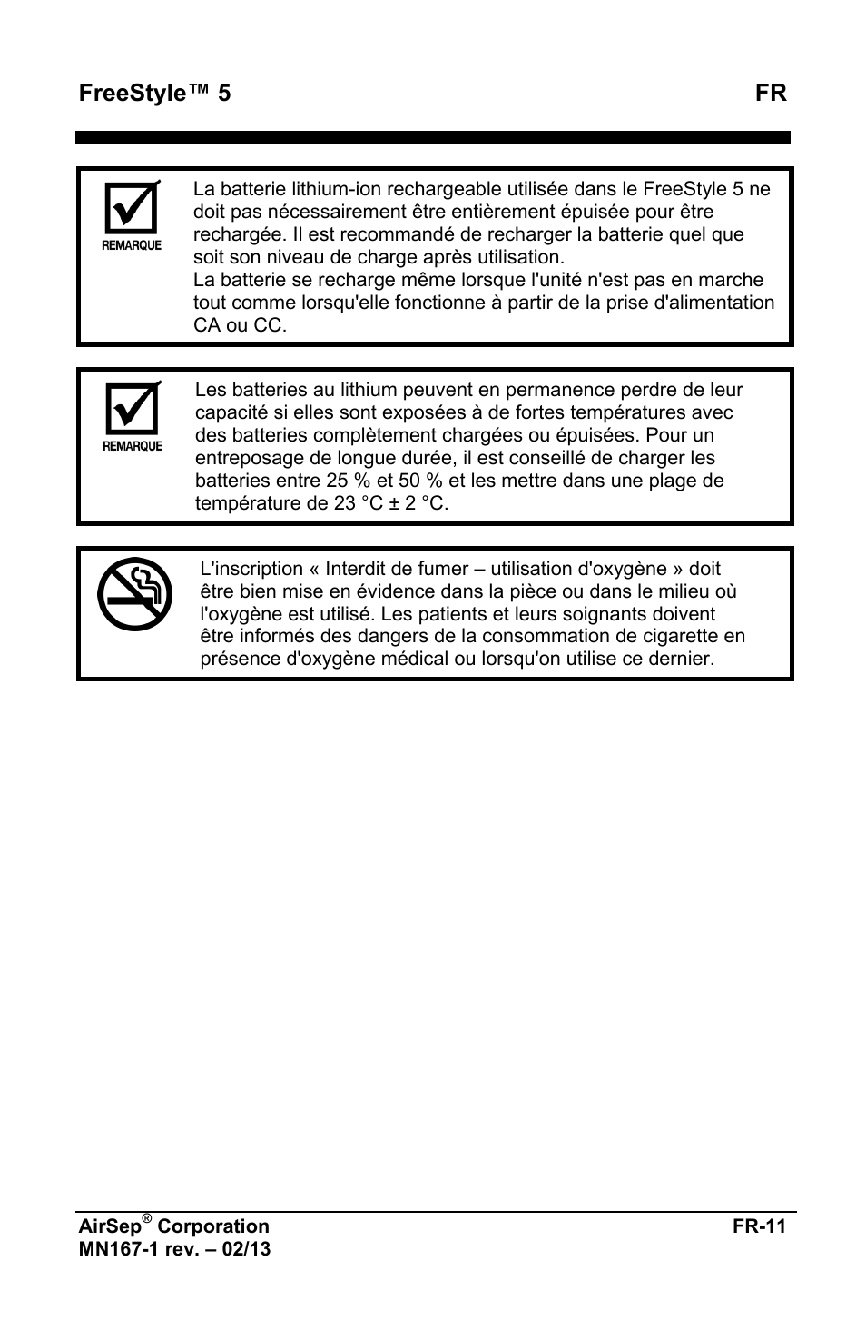 Freestyle™ 5 fr | AirSep MN167-1 User Manual | Page 15 / 520