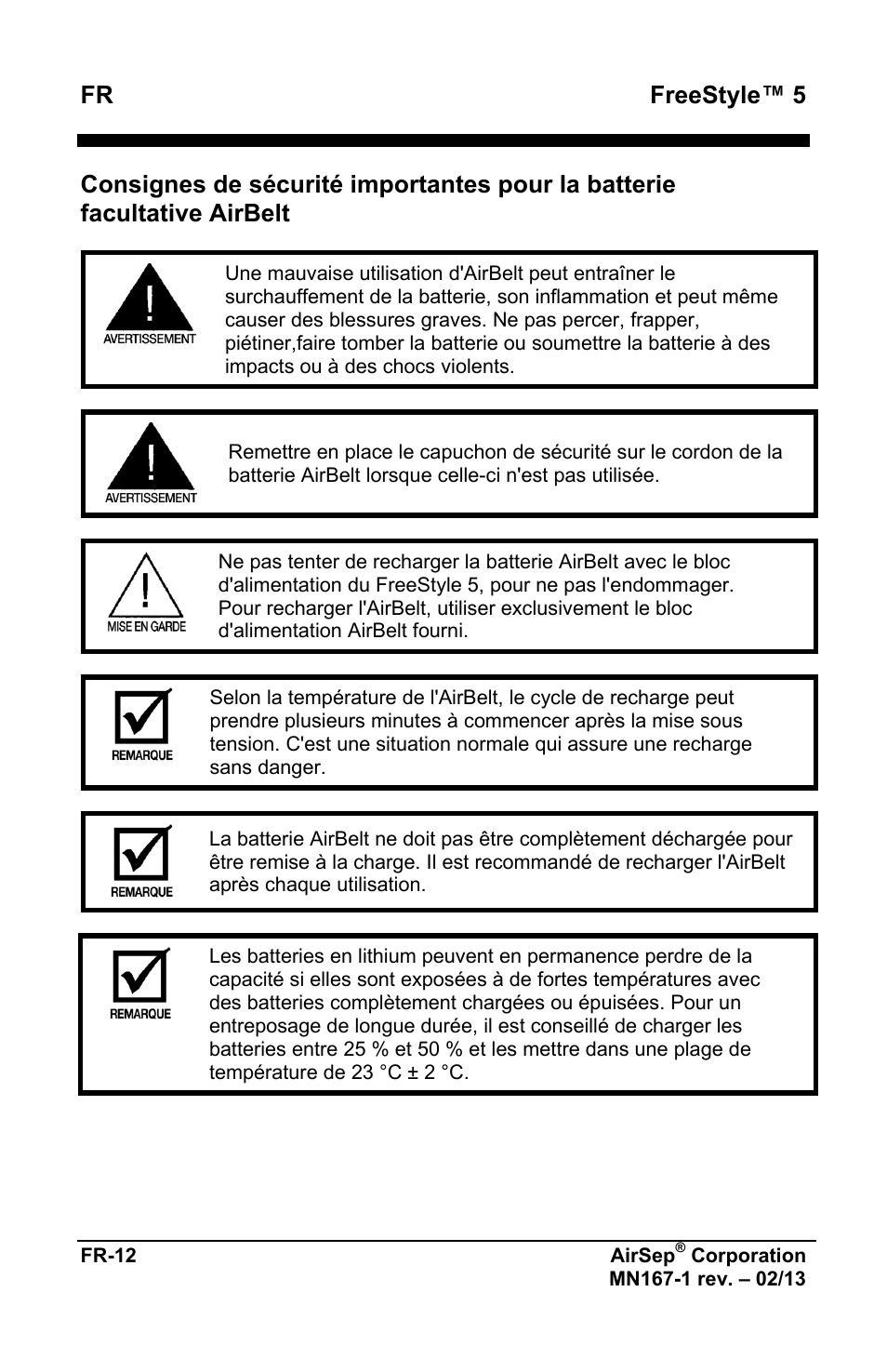 Fr freestyle™ 5 | AirSep MN167-1 User Manual | Page 16 / 520