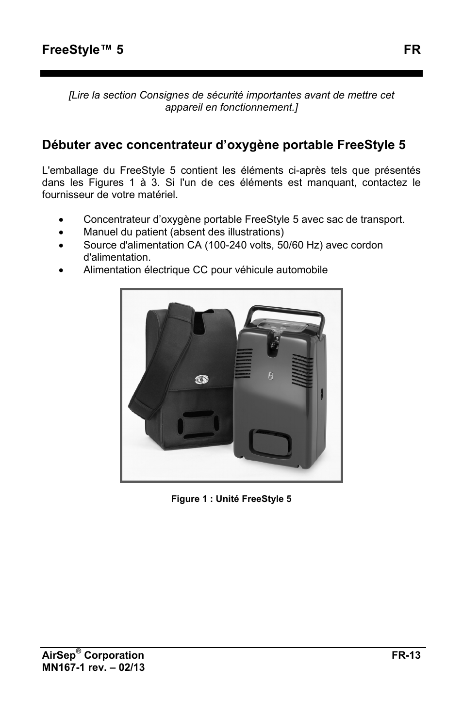Freestyle™ 5 fr | AirSep MN167-1 User Manual | Page 17 / 520