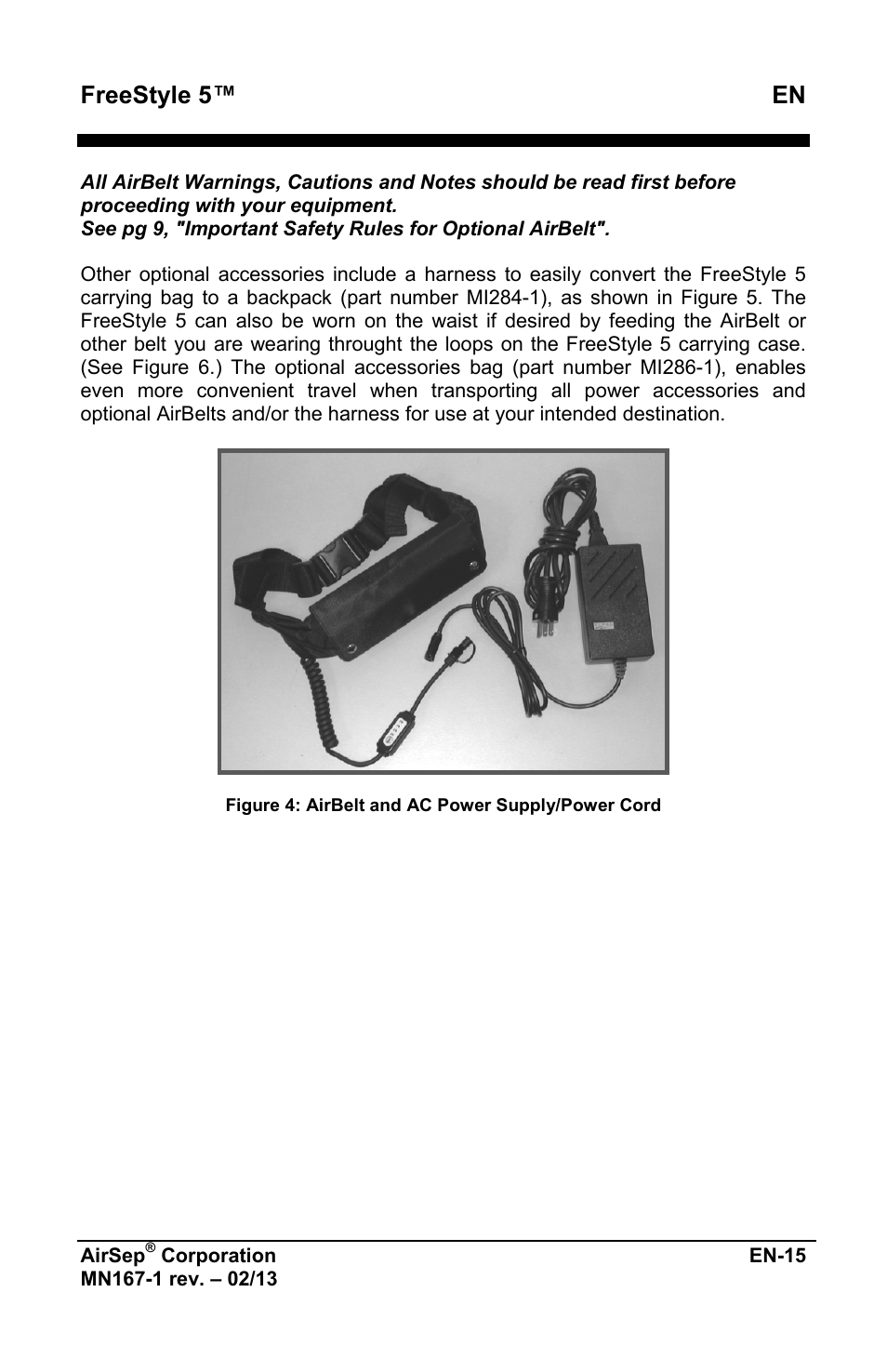 Freestyle 5™ en | AirSep MN167-1 User Manual | Page 211 / 520