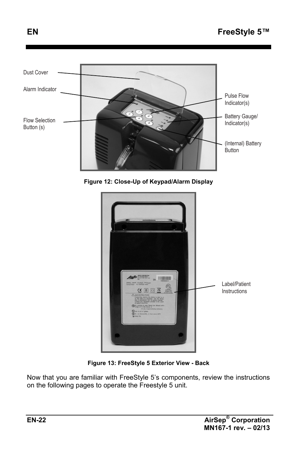 Freestyle 5 | AirSep MN167-1 User Manual | Page 218 / 520