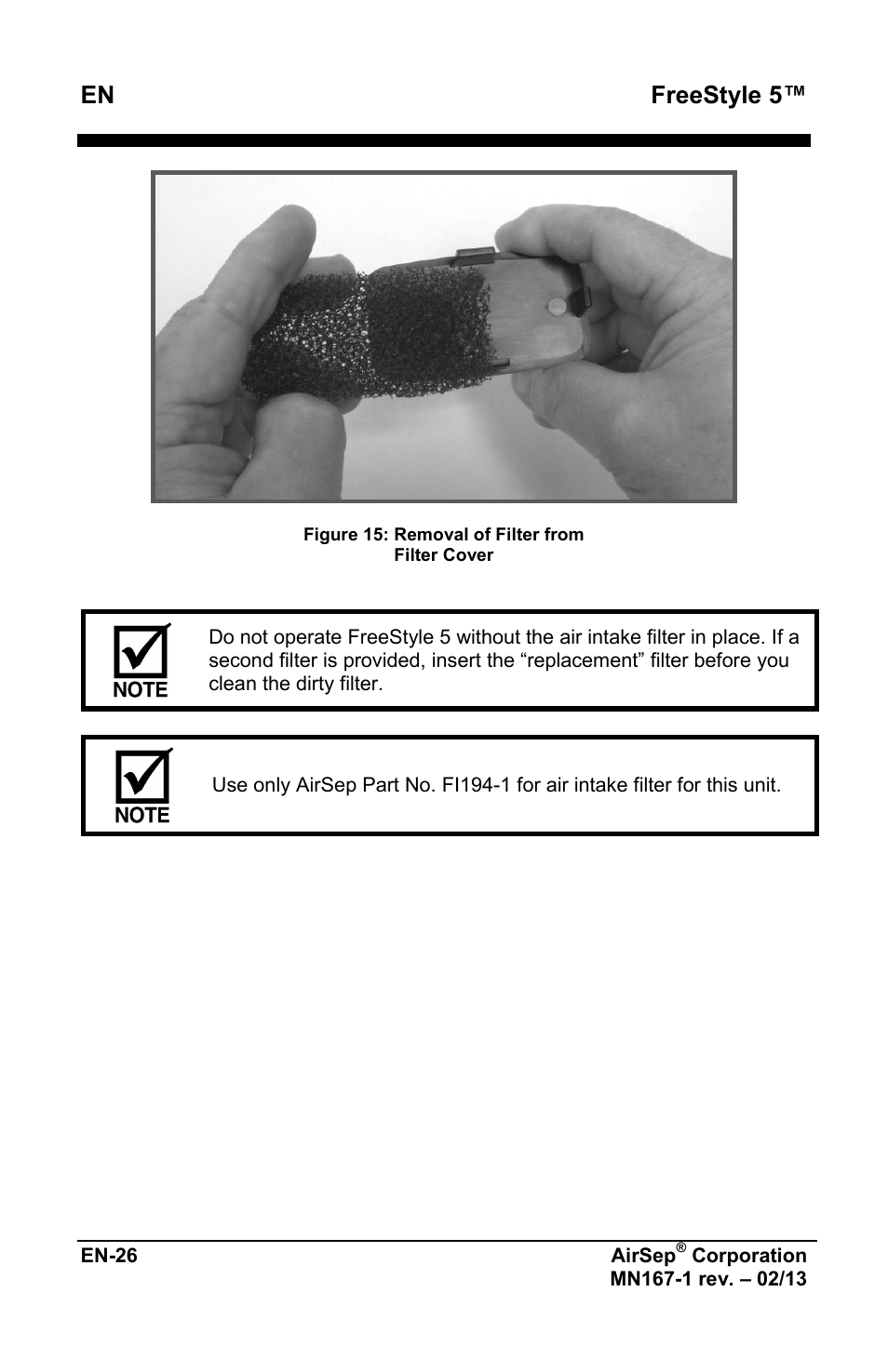 Freestyle 5 | AirSep MN167-1 User Manual | Page 222 / 520
