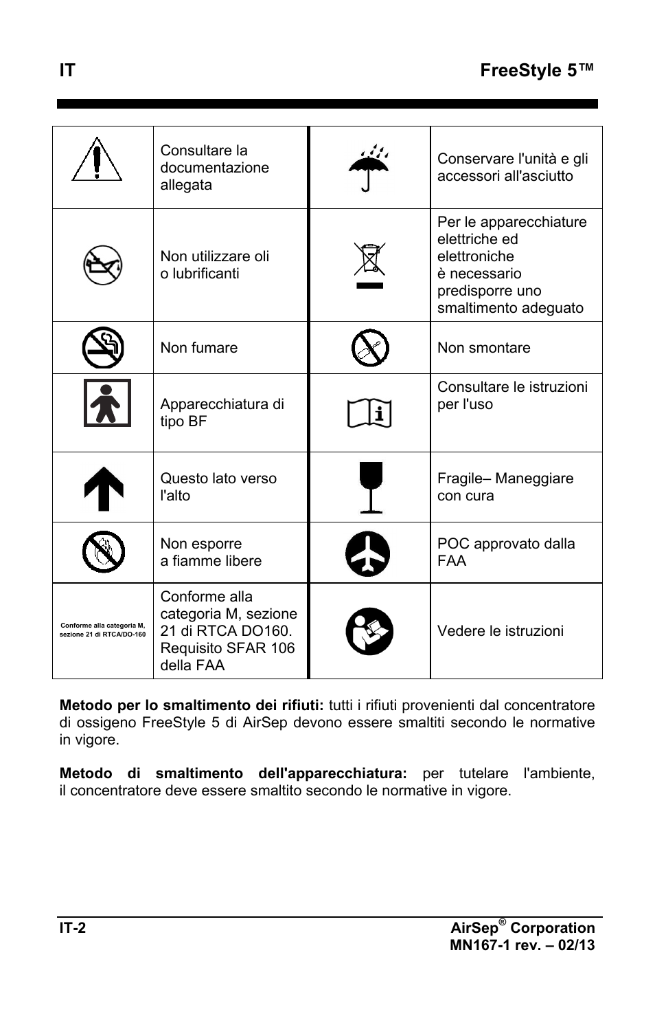 It freestyle 5 | AirSep MN167-1 User Manual | Page 244 / 520