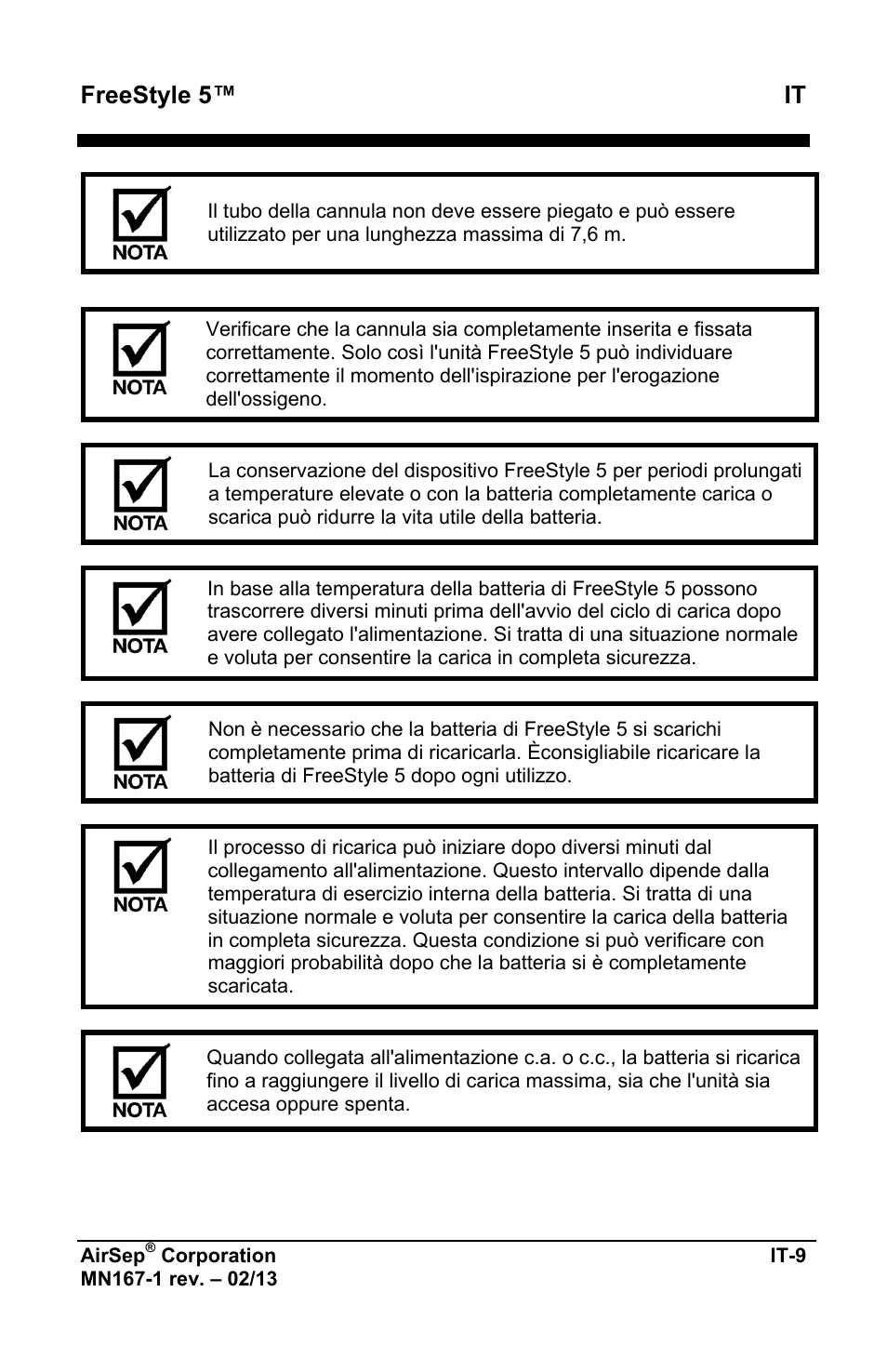 Freestyle 5™ it | AirSep MN167-1 User Manual | Page 251 / 520