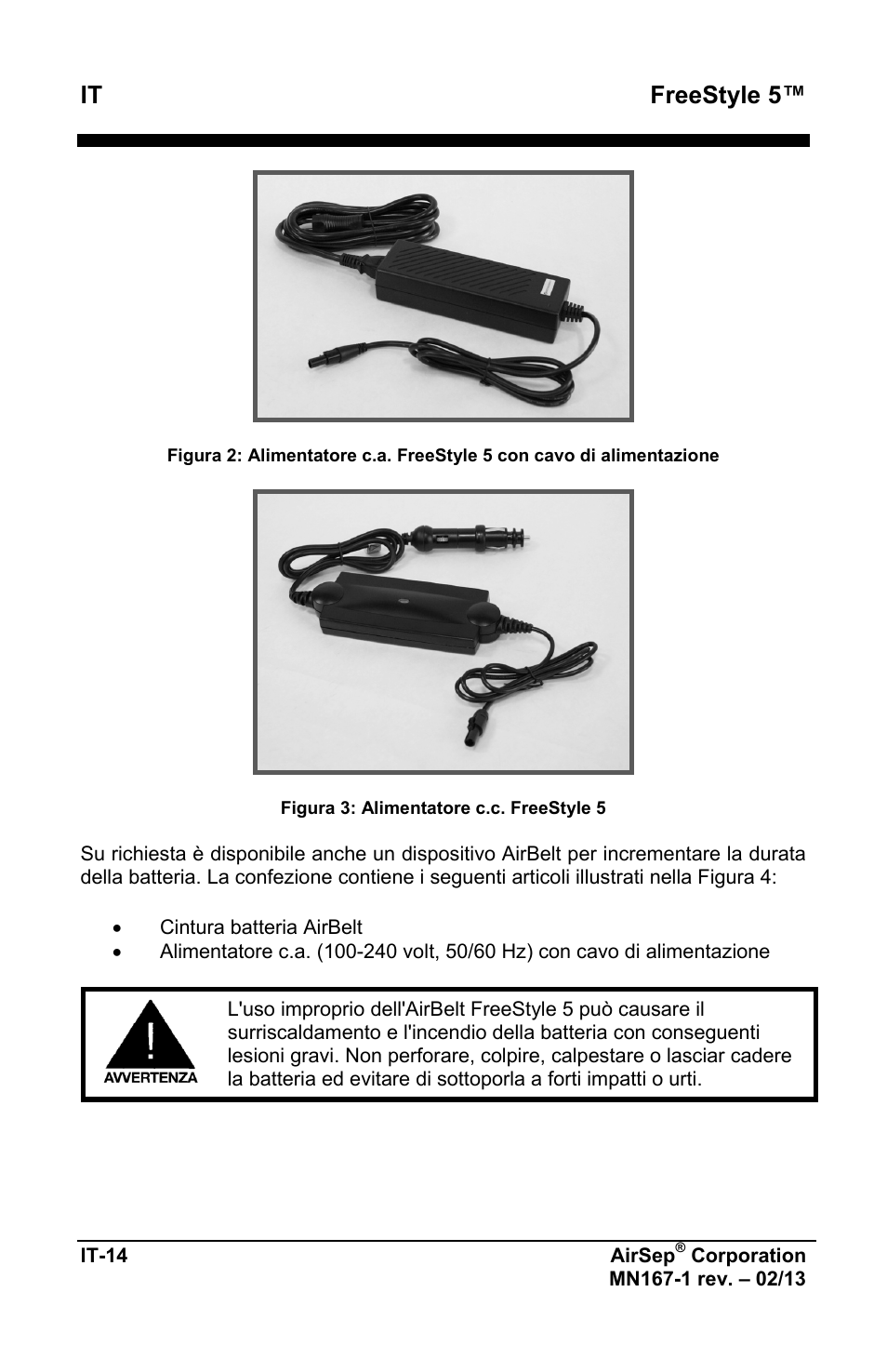 It freestyle 5 | AirSep MN167-1 User Manual | Page 256 / 520