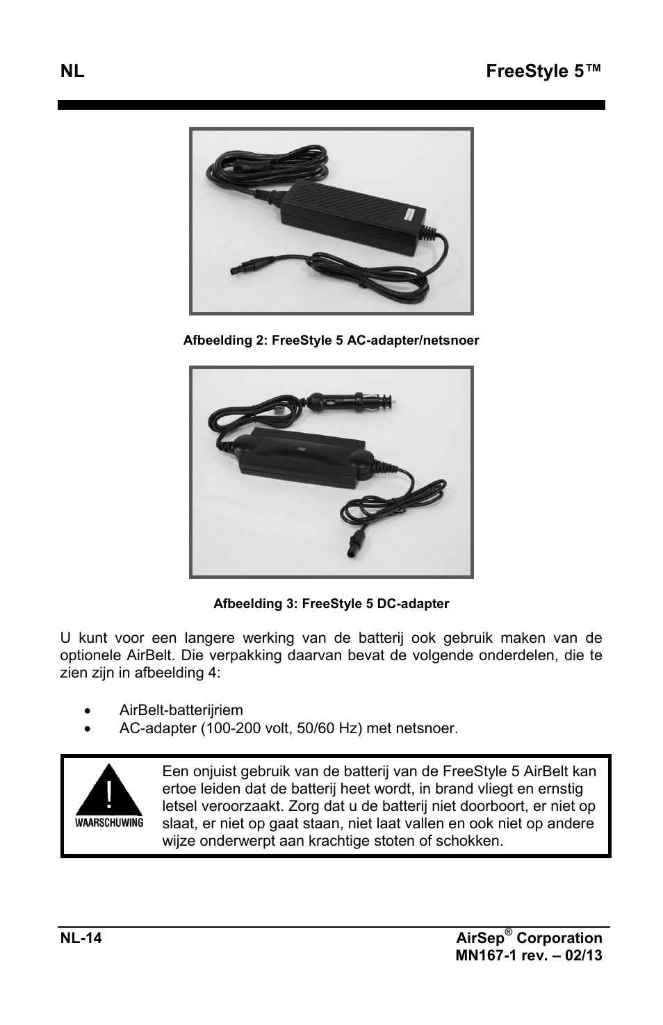 Freestyle 5 | AirSep MN167-1 User Manual | Page 304 / 520