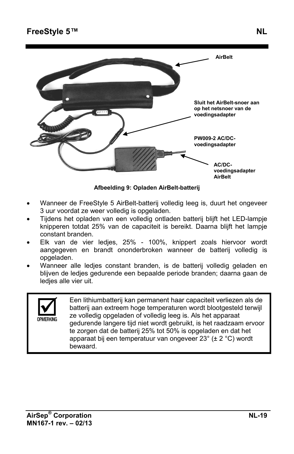 Freestyle 5™ nl | AirSep MN167-1 User Manual | Page 309 / 520