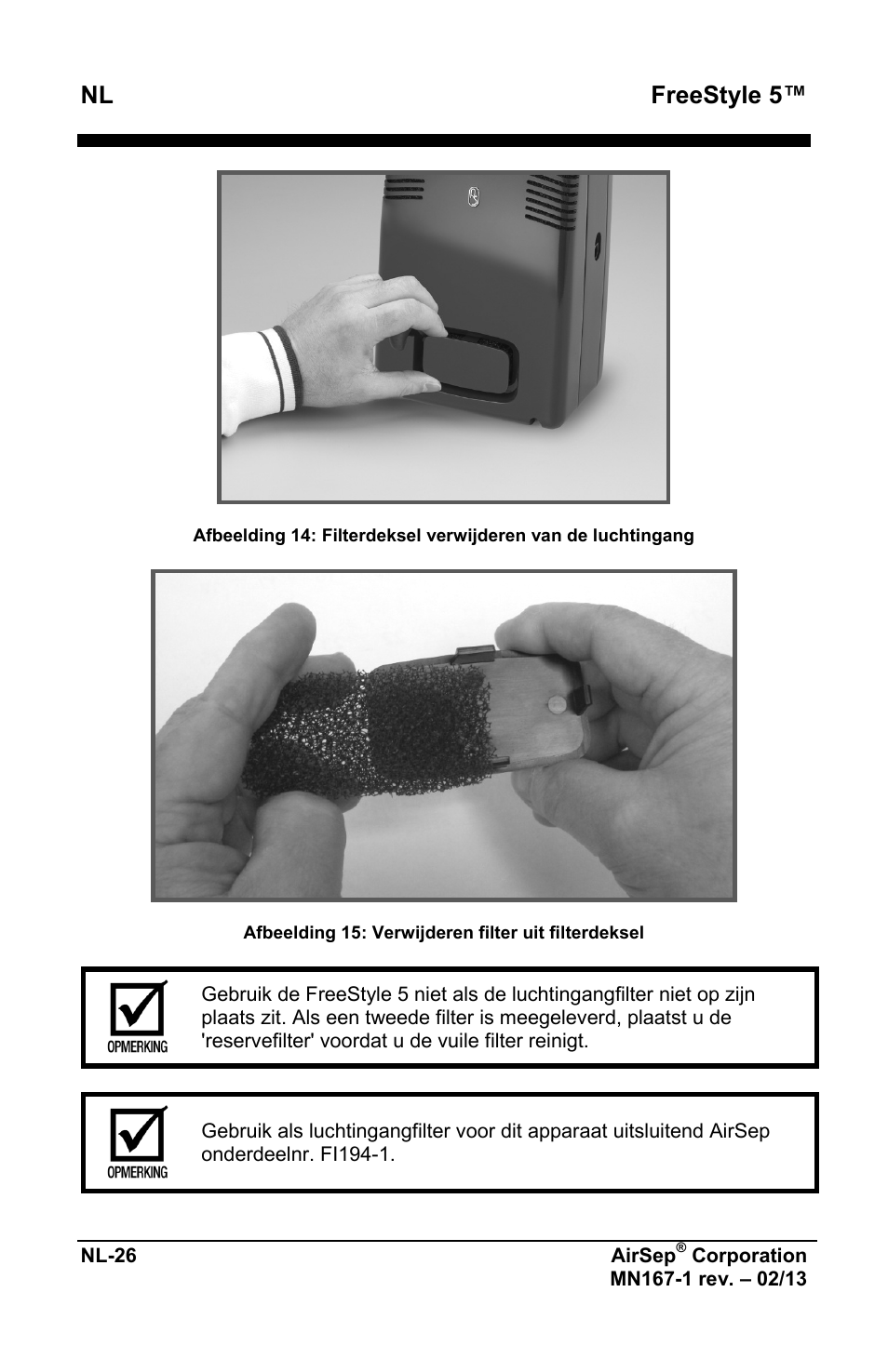 Freestyle 5 | AirSep MN167-1 User Manual | Page 316 / 520