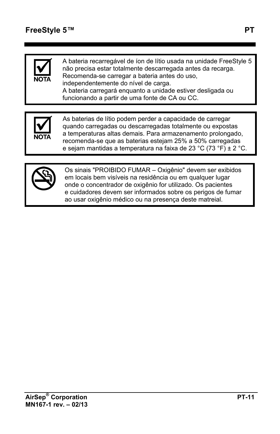 Freestyle 5™ pt | AirSep MN167-1 User Manual | Page 347 / 520
