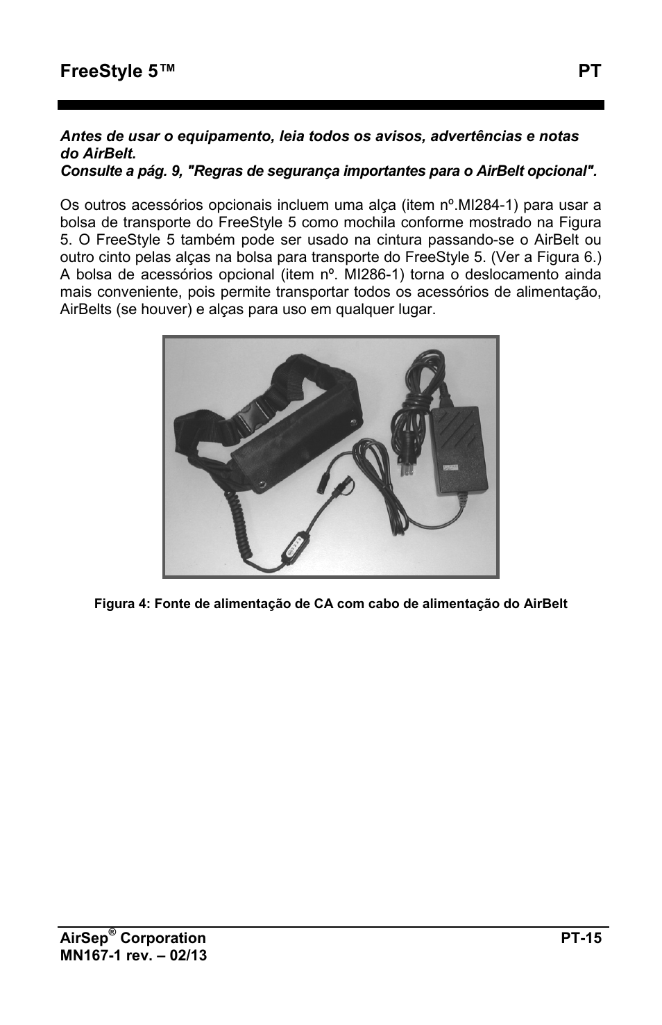 Freestyle 5™ pt | AirSep MN167-1 User Manual | Page 351 / 520