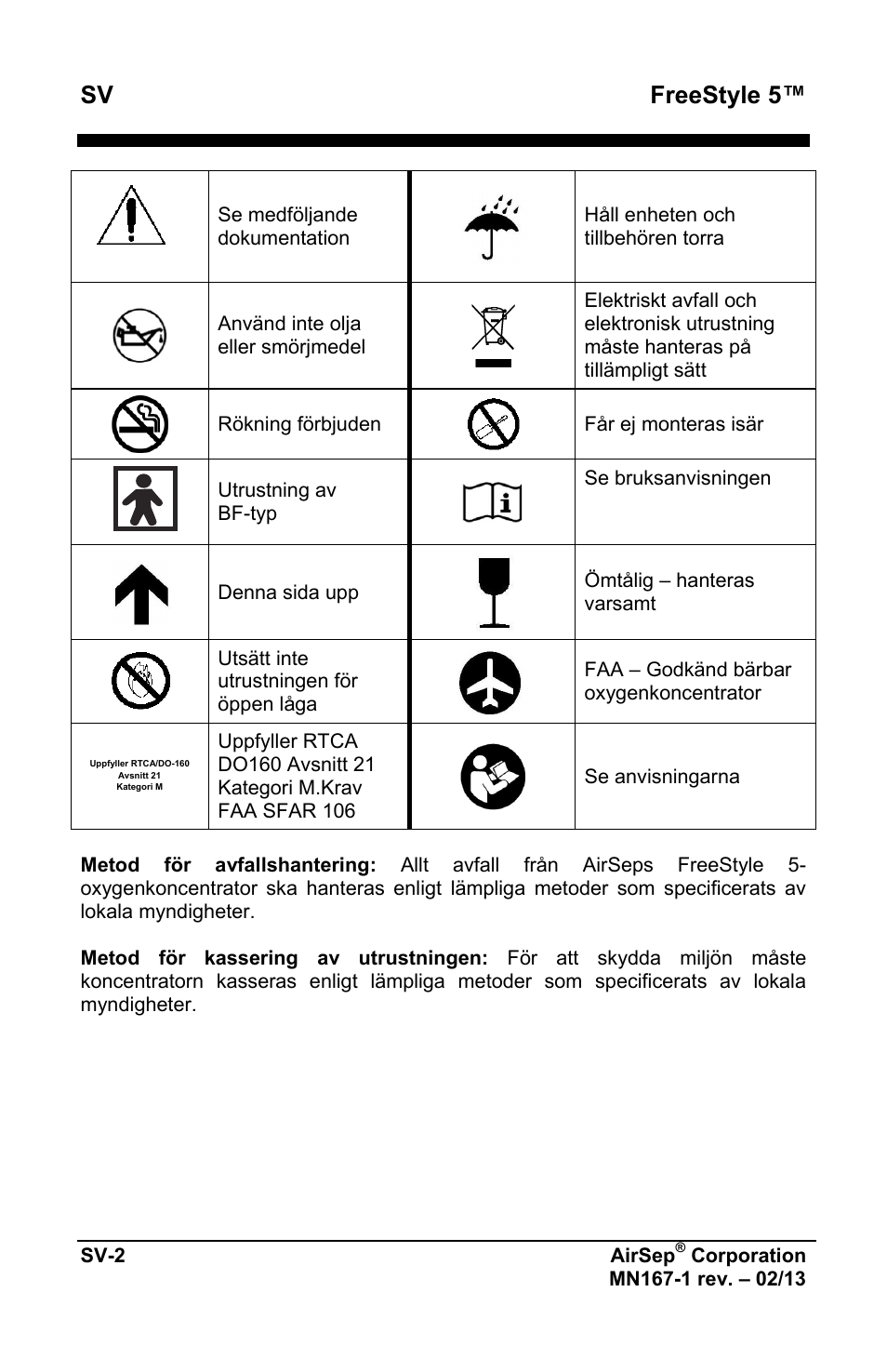 Sv freestyle 5 | AirSep MN167-1 User Manual | Page 384 / 520