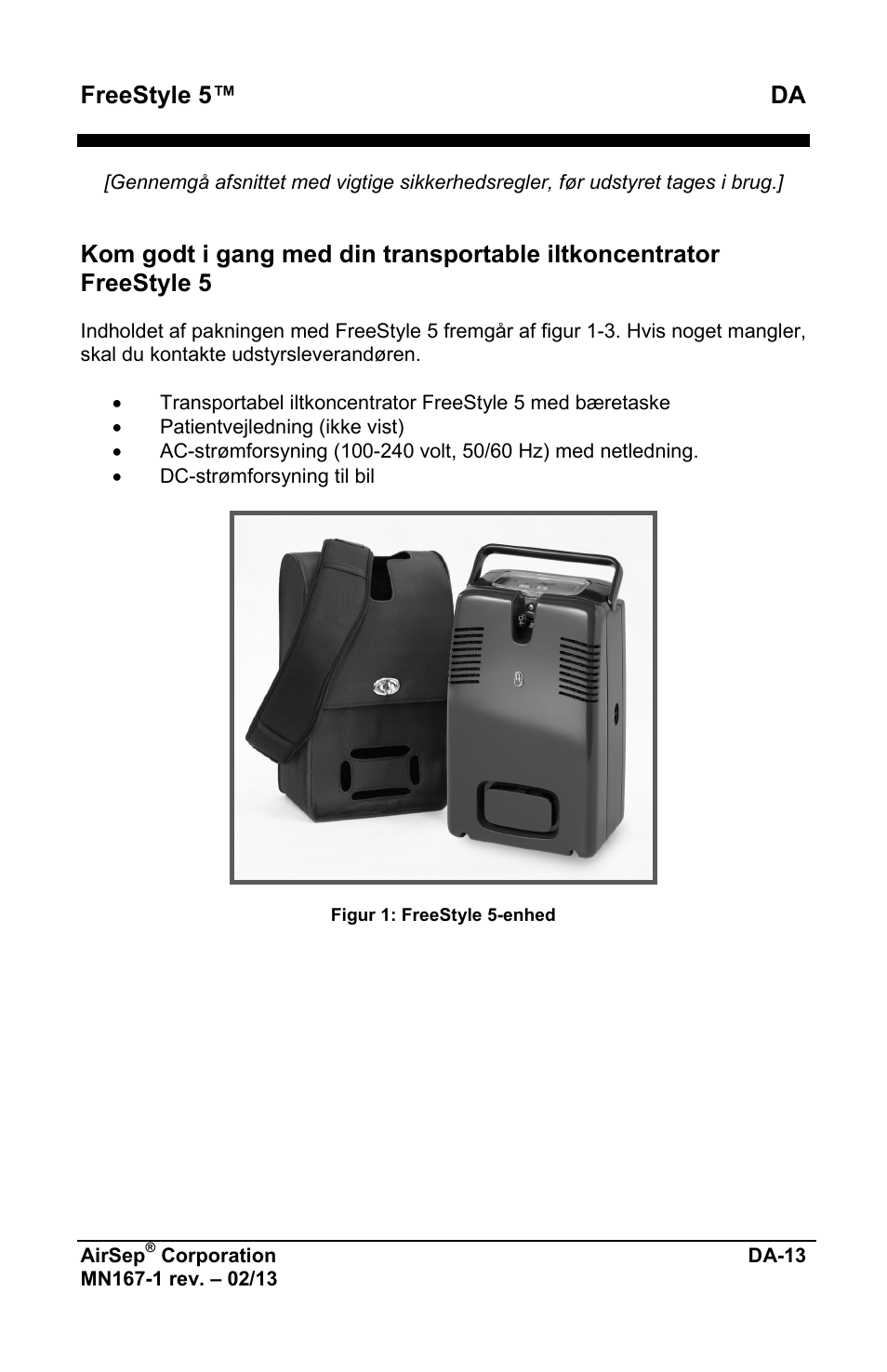 Freestyle 5™ da | AirSep MN167-1 User Manual | Page 441 / 520