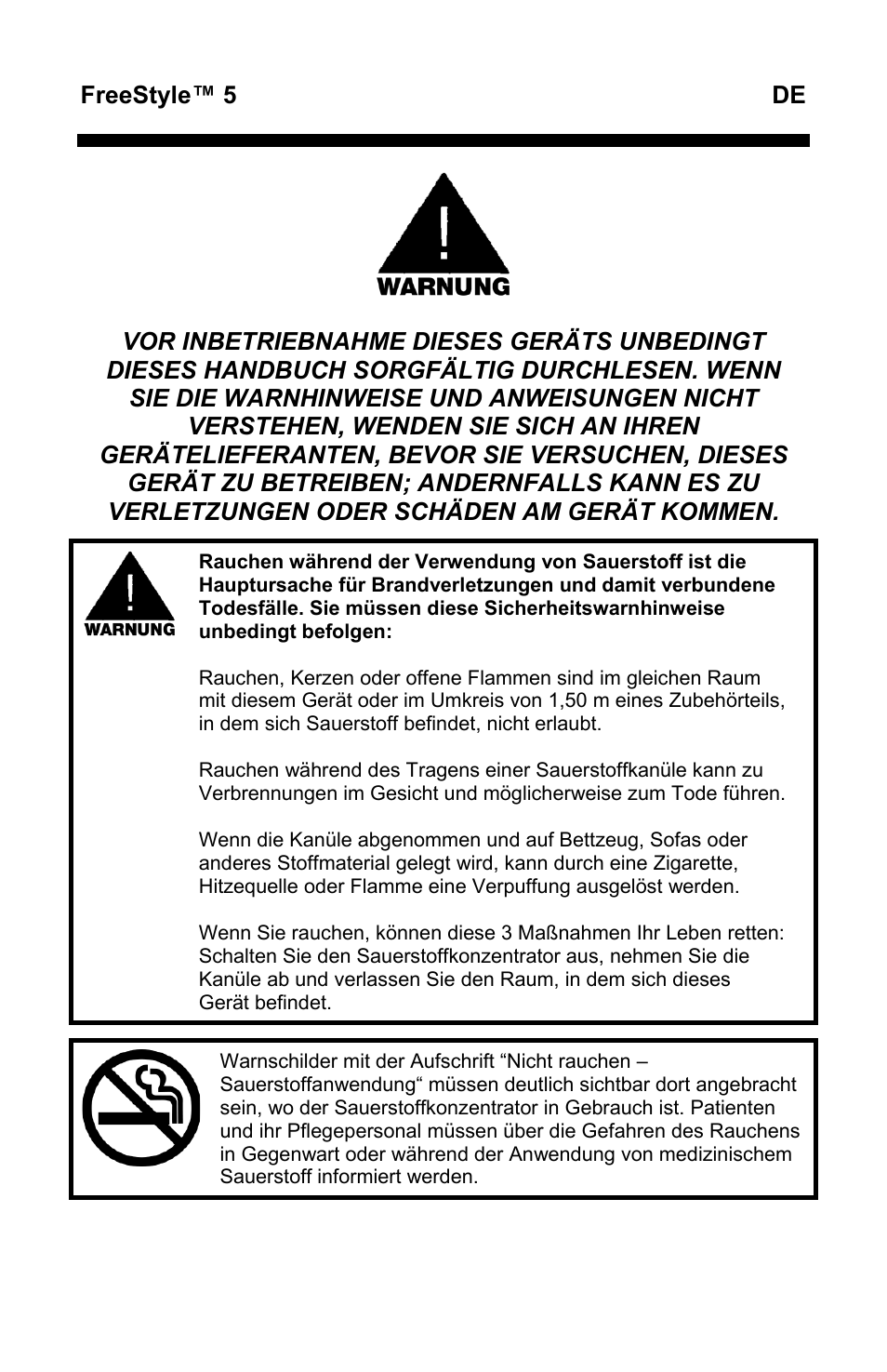 Freestyle™ 5 de | AirSep MN167-1 User Manual | Page 51 / 520