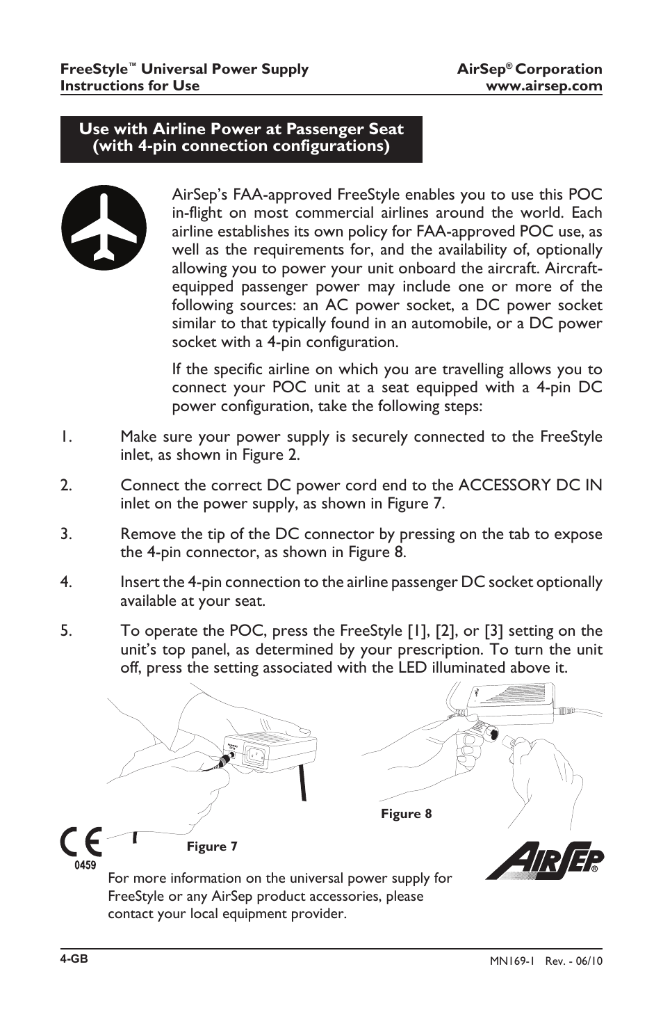 AirSep MN169-1 User Manual | Page 20 / 40