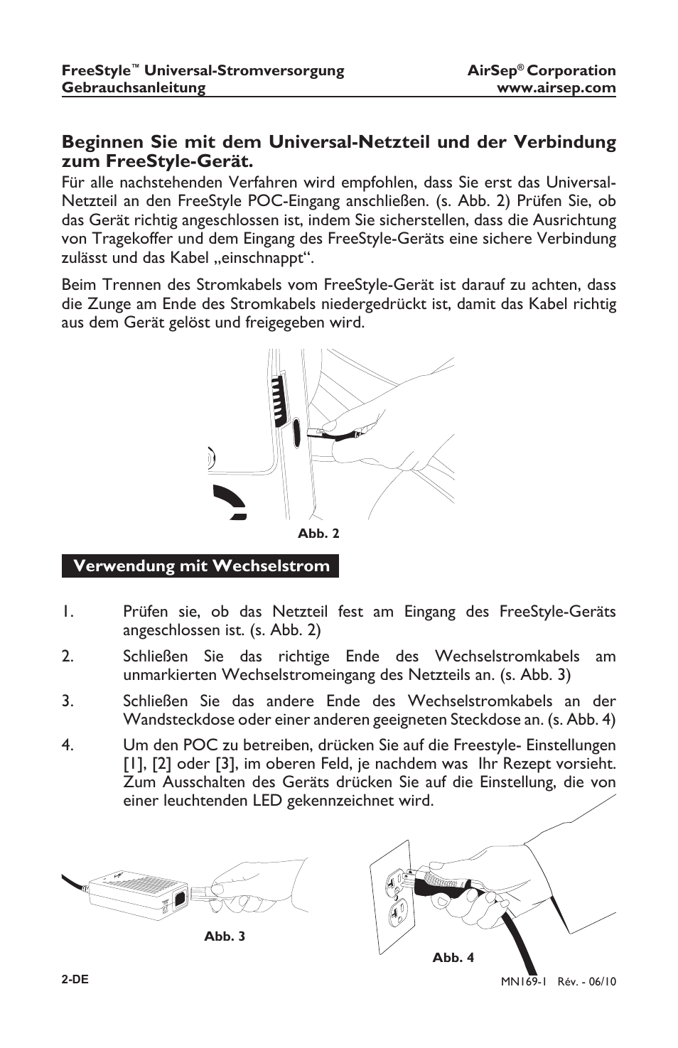 AirSep MN169-1 User Manual | Page 6 / 40