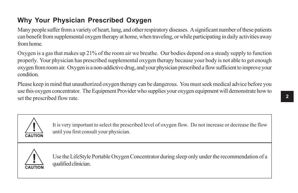 AirSep MN104-1 D User Manual | Page 6 / 40