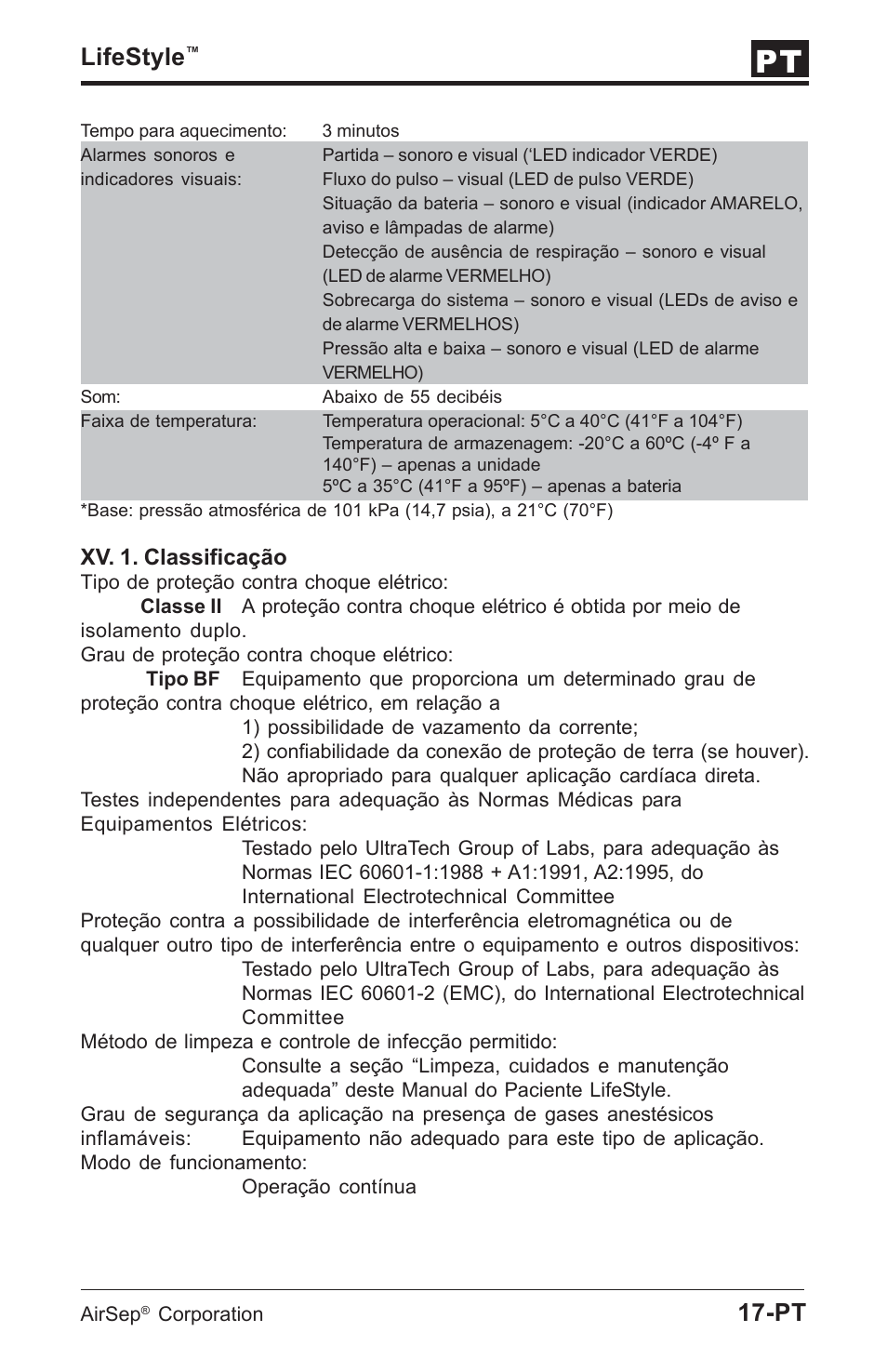 Lifestyle | AirSep MN112-1 User Manual | Page 167 / 208