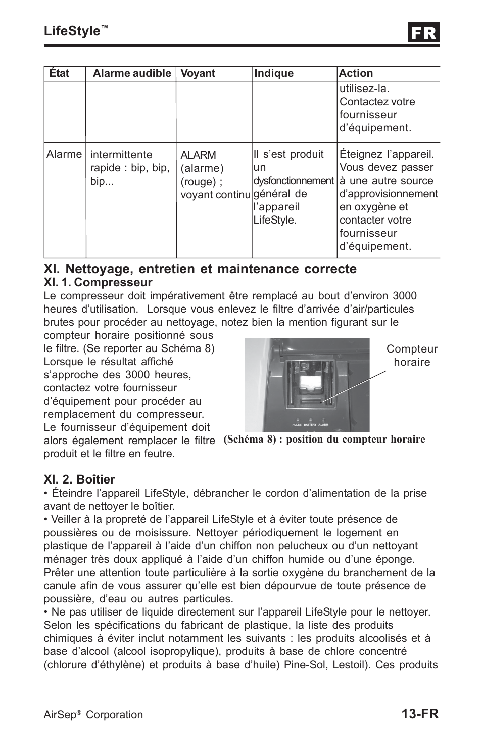 Lifestyle, Xi. nettoyage, entretien et maintenance correcte | AirSep MN112-1 User Manual | Page 17 / 208