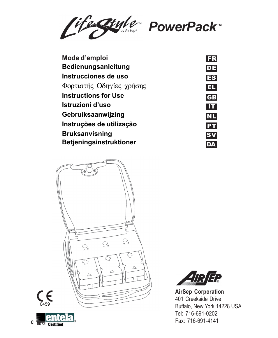 AirSep MN120-1 User Manual | 44 pages