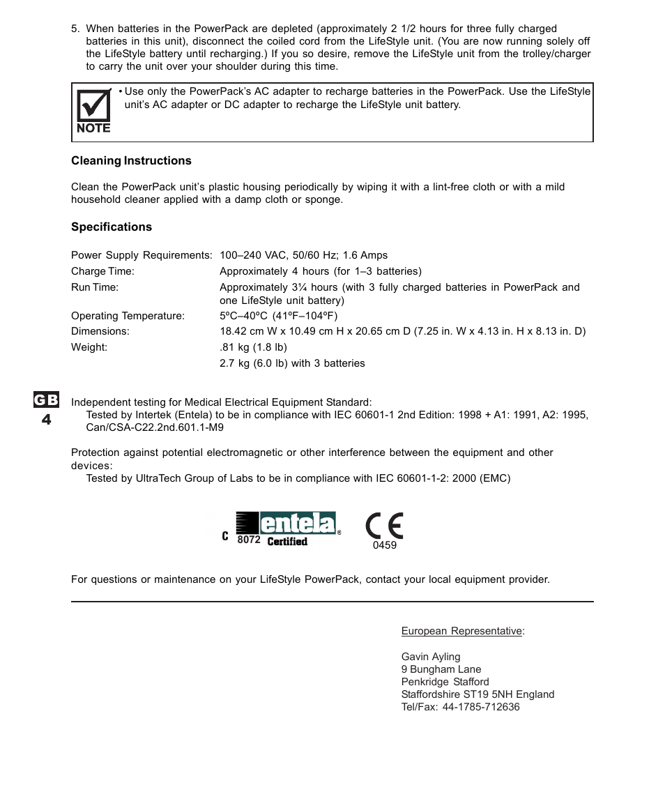 AirSep MN120-1 User Manual | Page 22 / 44