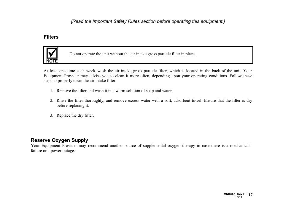 AirSep MN078-1 F User Manual | Page 23 / 42