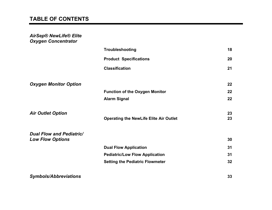 AirSep MN078-1 F User Manual | Page 6 / 42