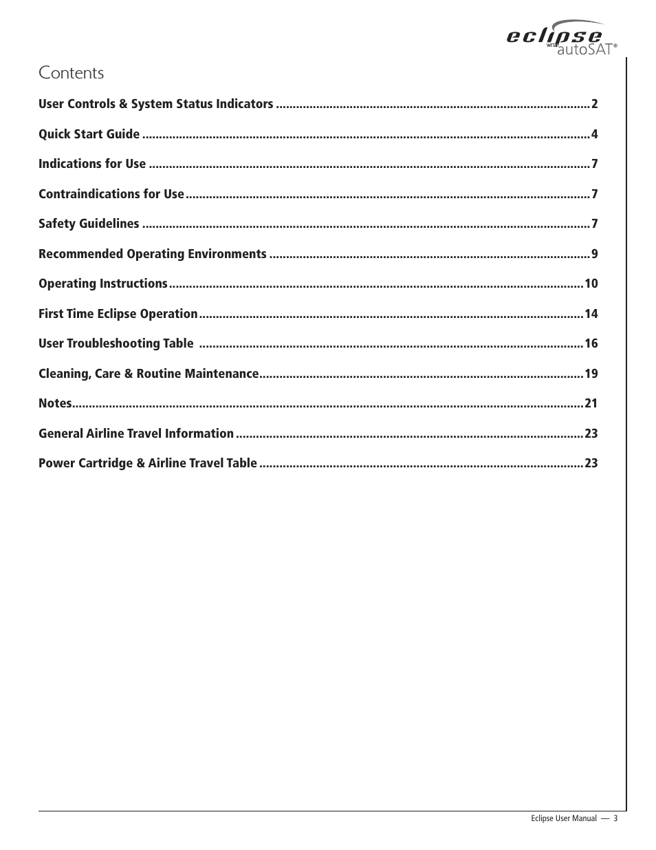 AirSep 20626704 User Manual | Page 3 / 24