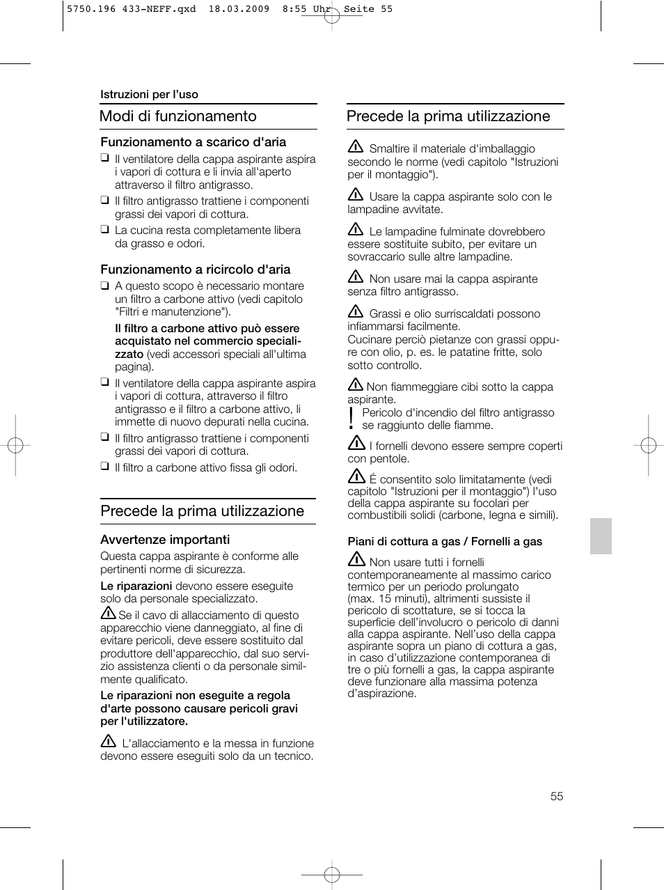 Neff D5675X0 User Manual | Page 55 / 100