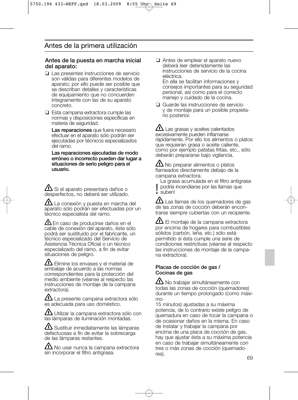 Neff D5675X0 User Manual | Page 69 / 100
