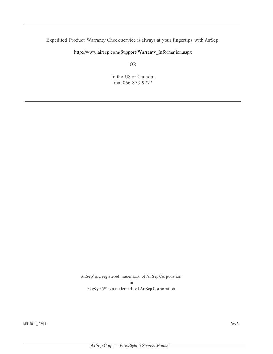 AirSep MN179-1 B User Manual | Page 2 / 62