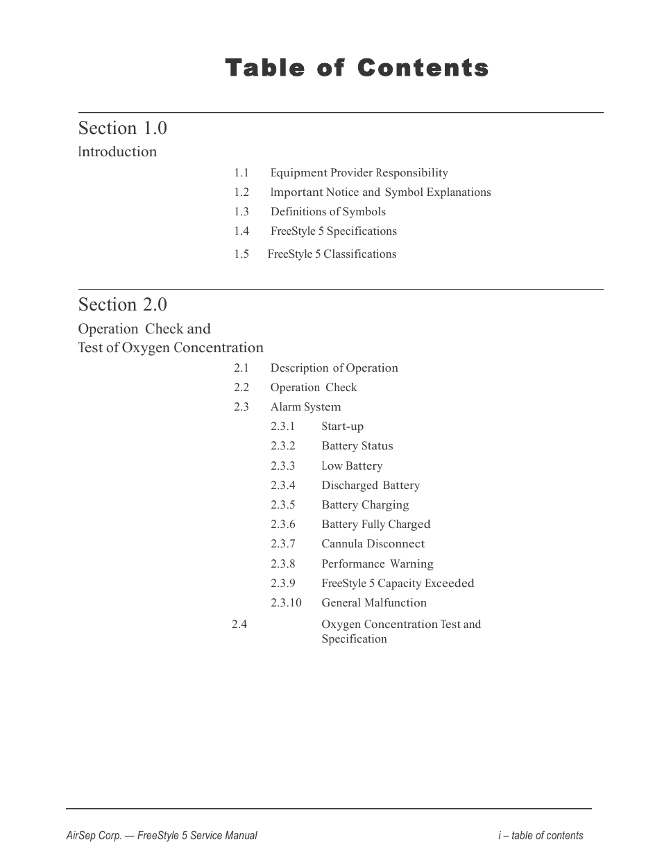 AirSep MN179-1 B User Manual | Page 3 / 62