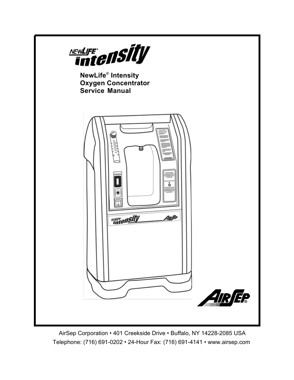 AirSep MN118-1 B User Manual | 40 pages