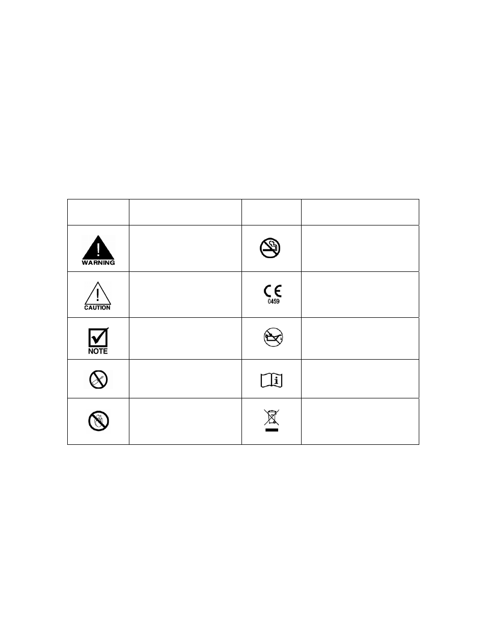 0 symbols | AirSep MN155-1 User Manual | Page 14 / 16