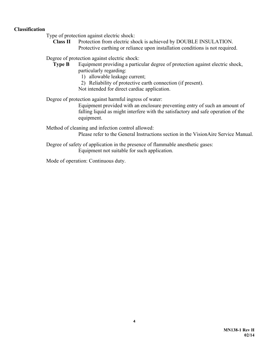 AirSep MN138-1 H User Manual | Page 10 / 46