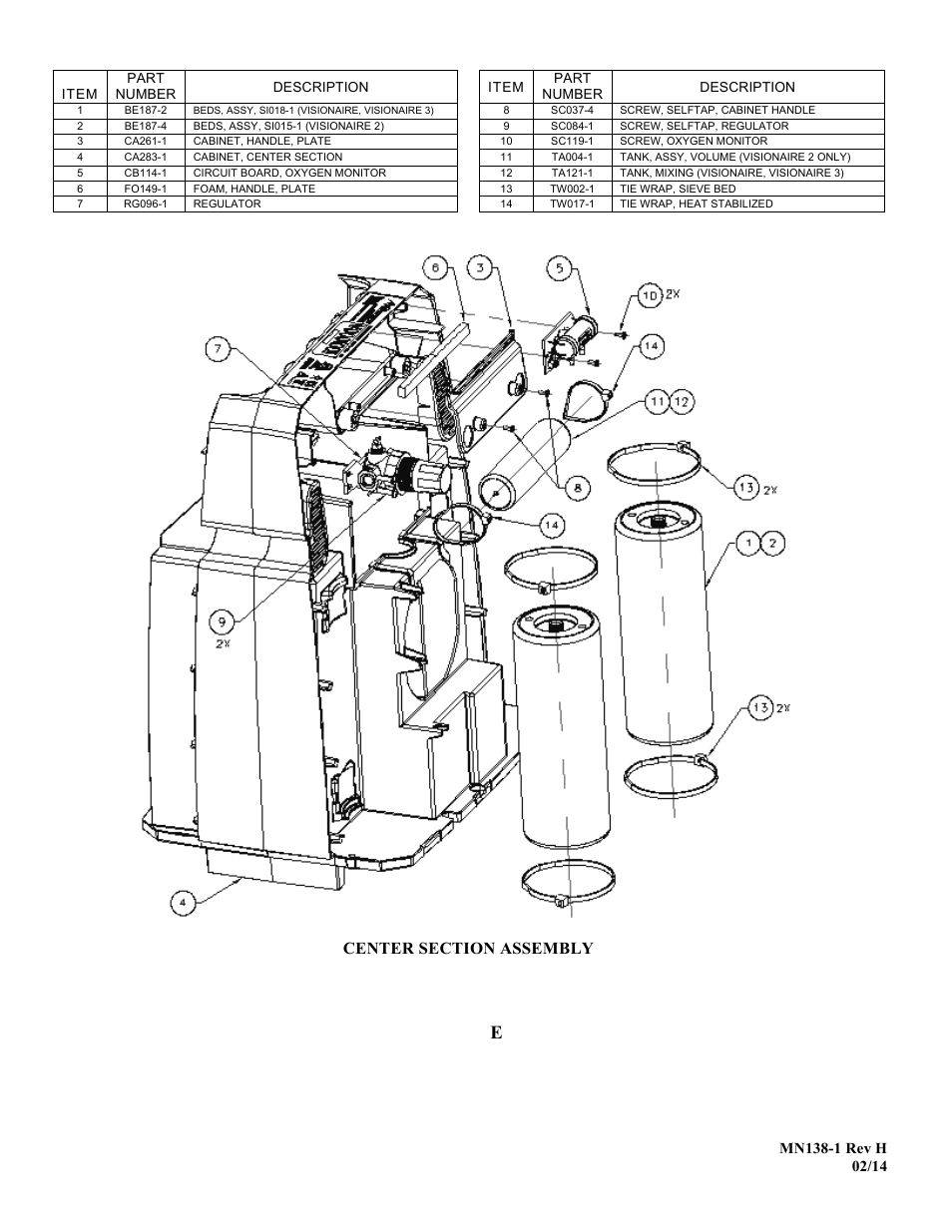 AirSep MN138-1 H User Manual | Page 43 / 46