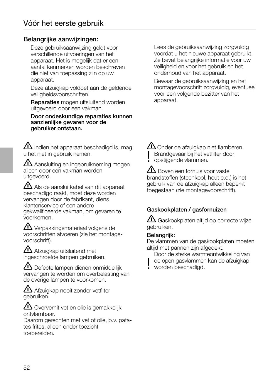 Neff D4982X0 User Manual | Page 52 / 116