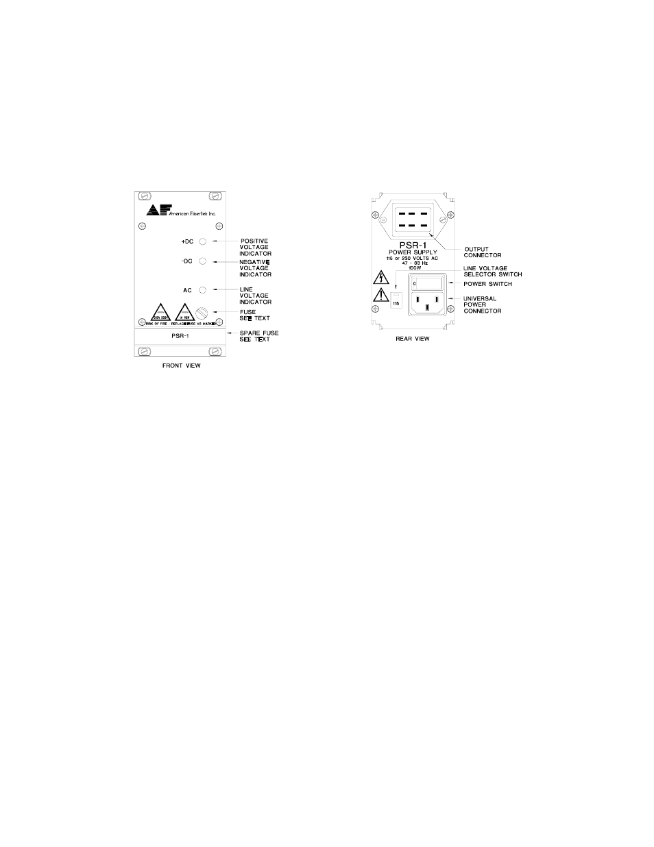 American Fibertek PSR-1S User Manual | Page 5 / 7