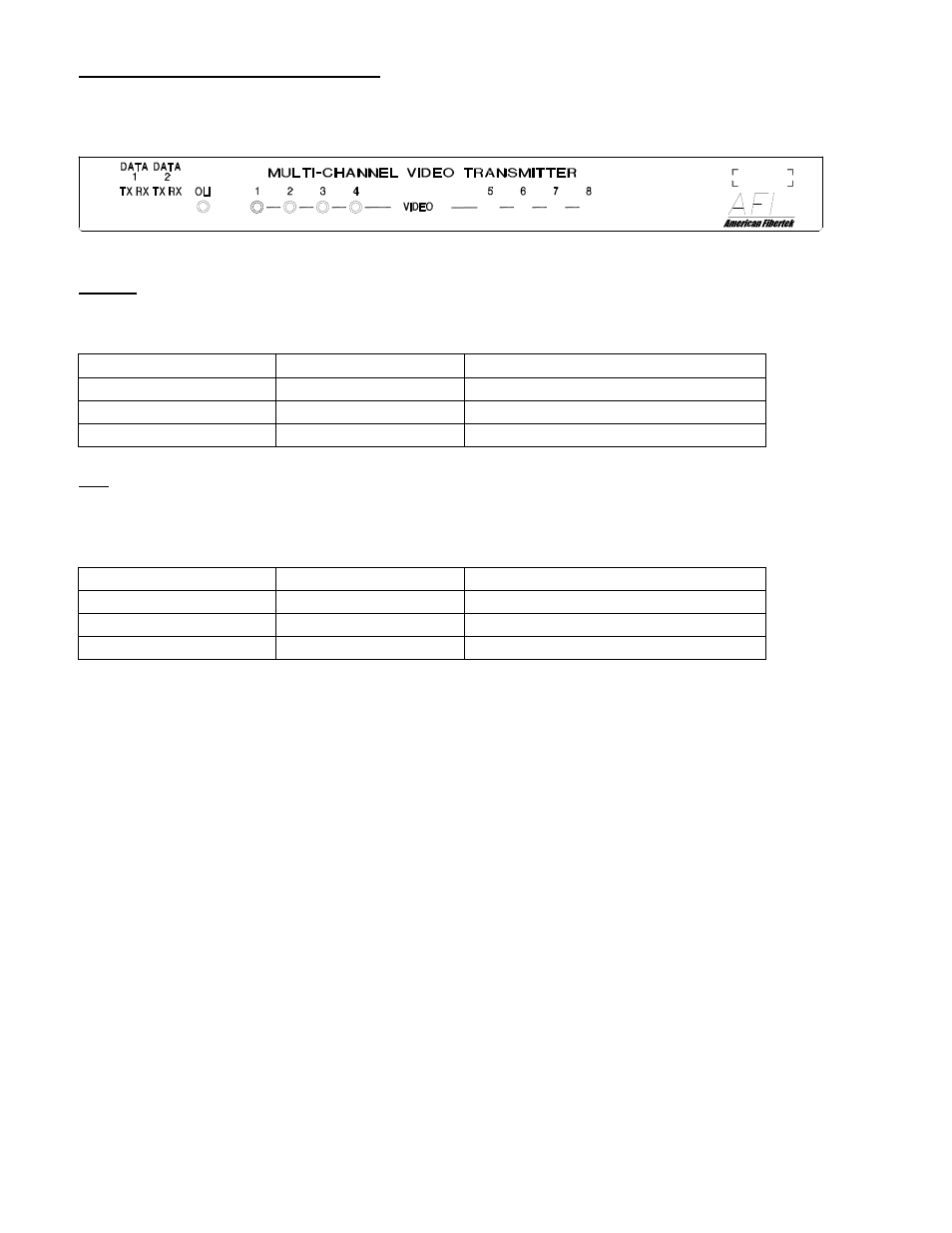American Fibertek MRX-8406C User Manual | Page 4 / 5