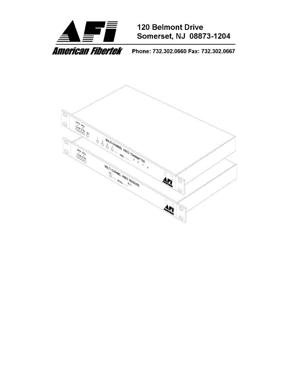 American Fibertek MRX-8410C-SL User Manual | 8 pages