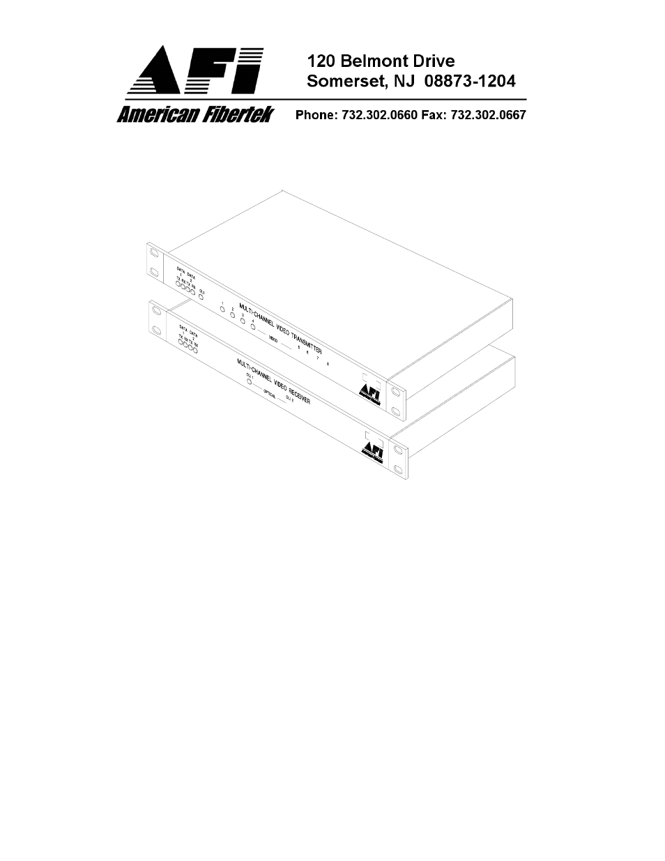 American Fibertek MRX-8423C User Manual | 8 pages