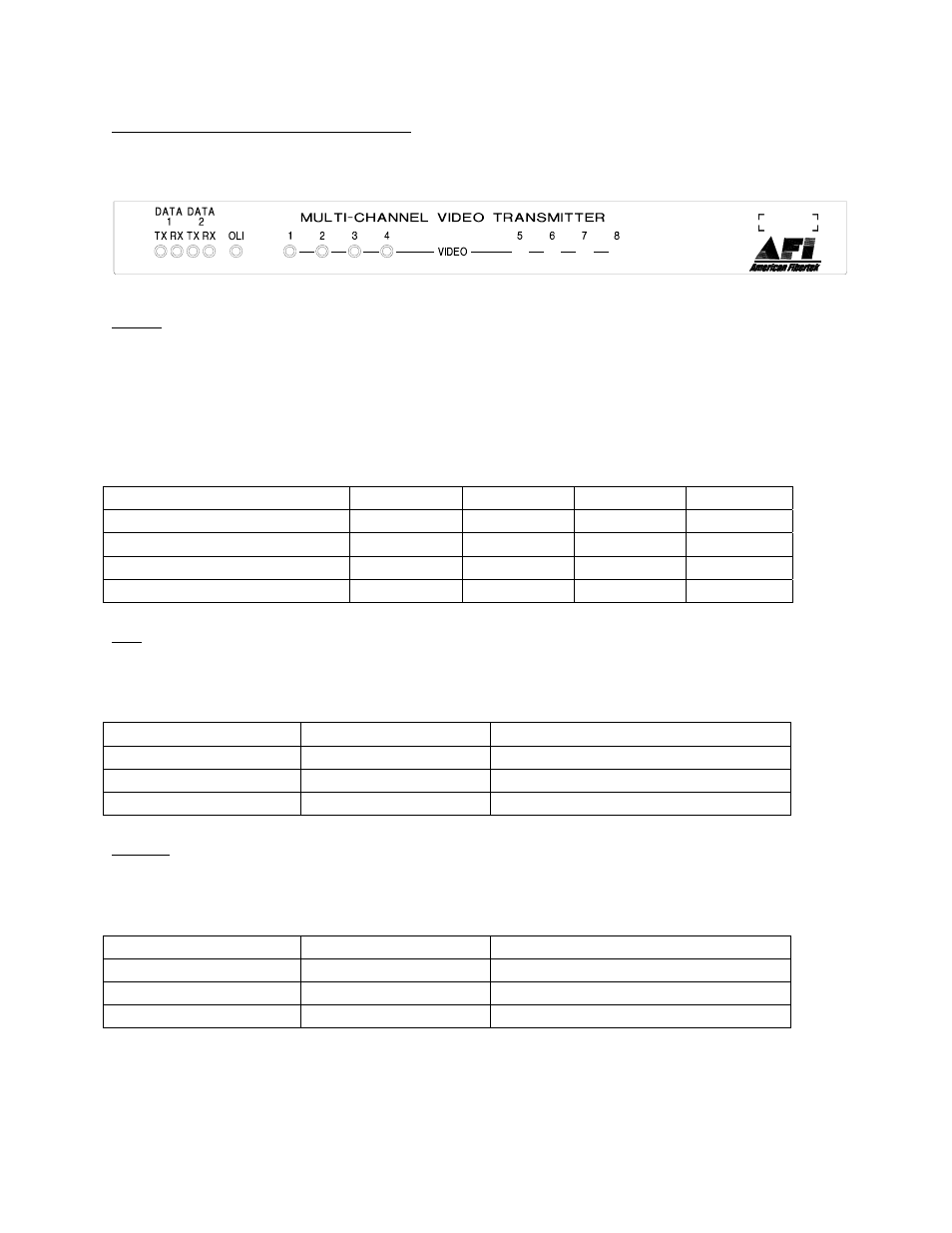 American Fibertek MRX-8485C User Manual | Page 8 / 12