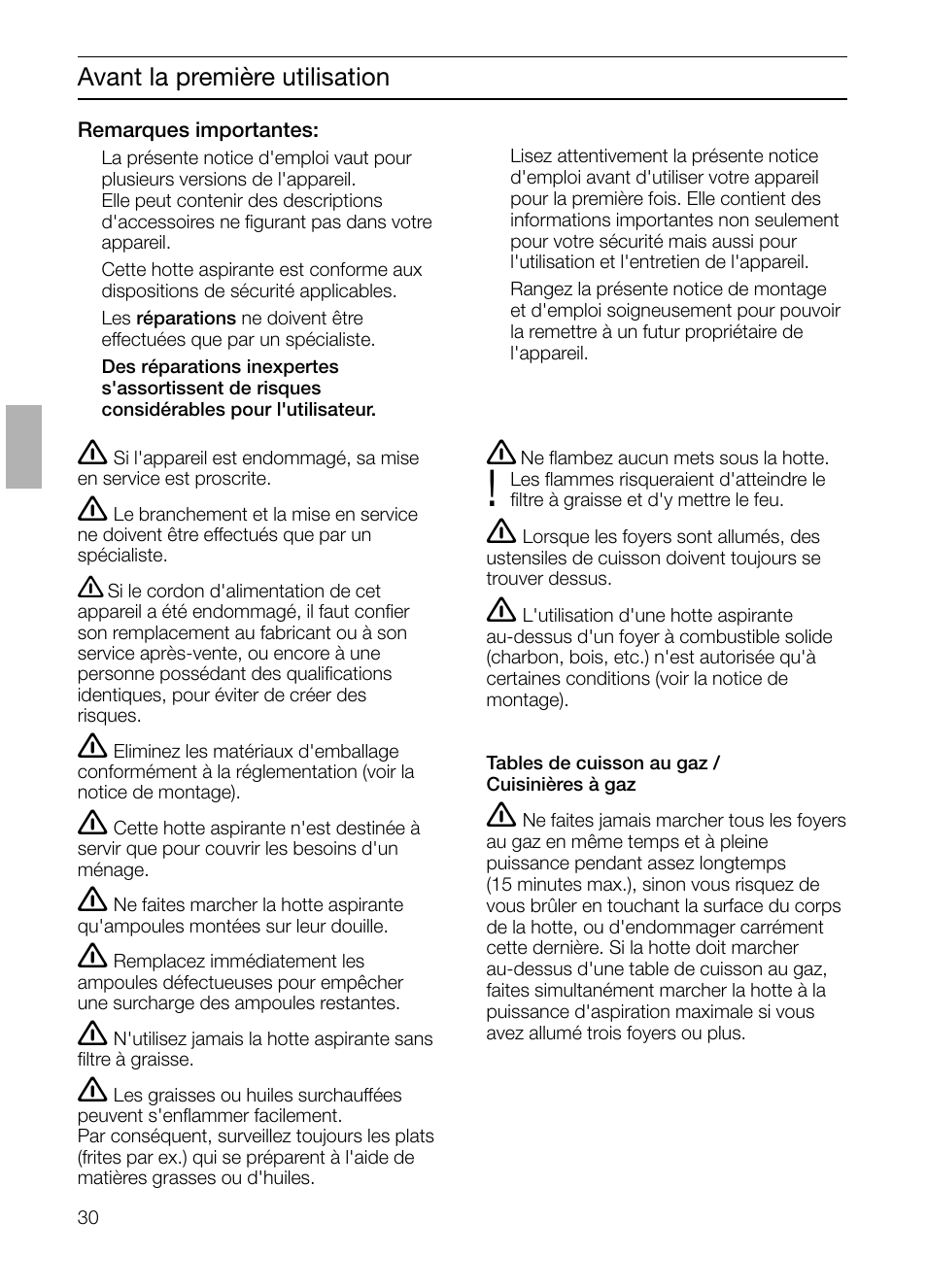 Neff D4672X0 User Manual | Page 30 / 100