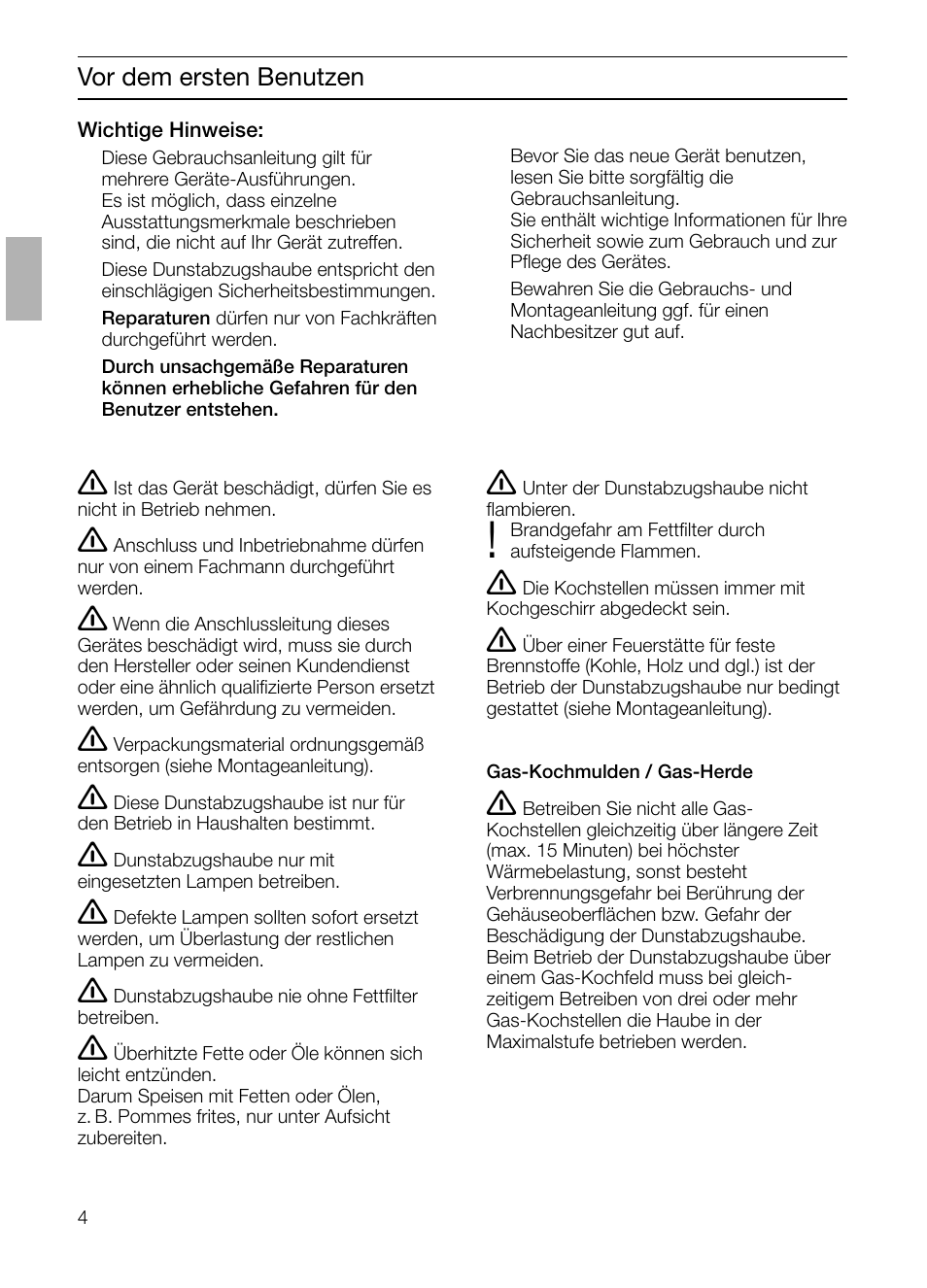 Neff D4672X0 User Manual | Page 4 / 100