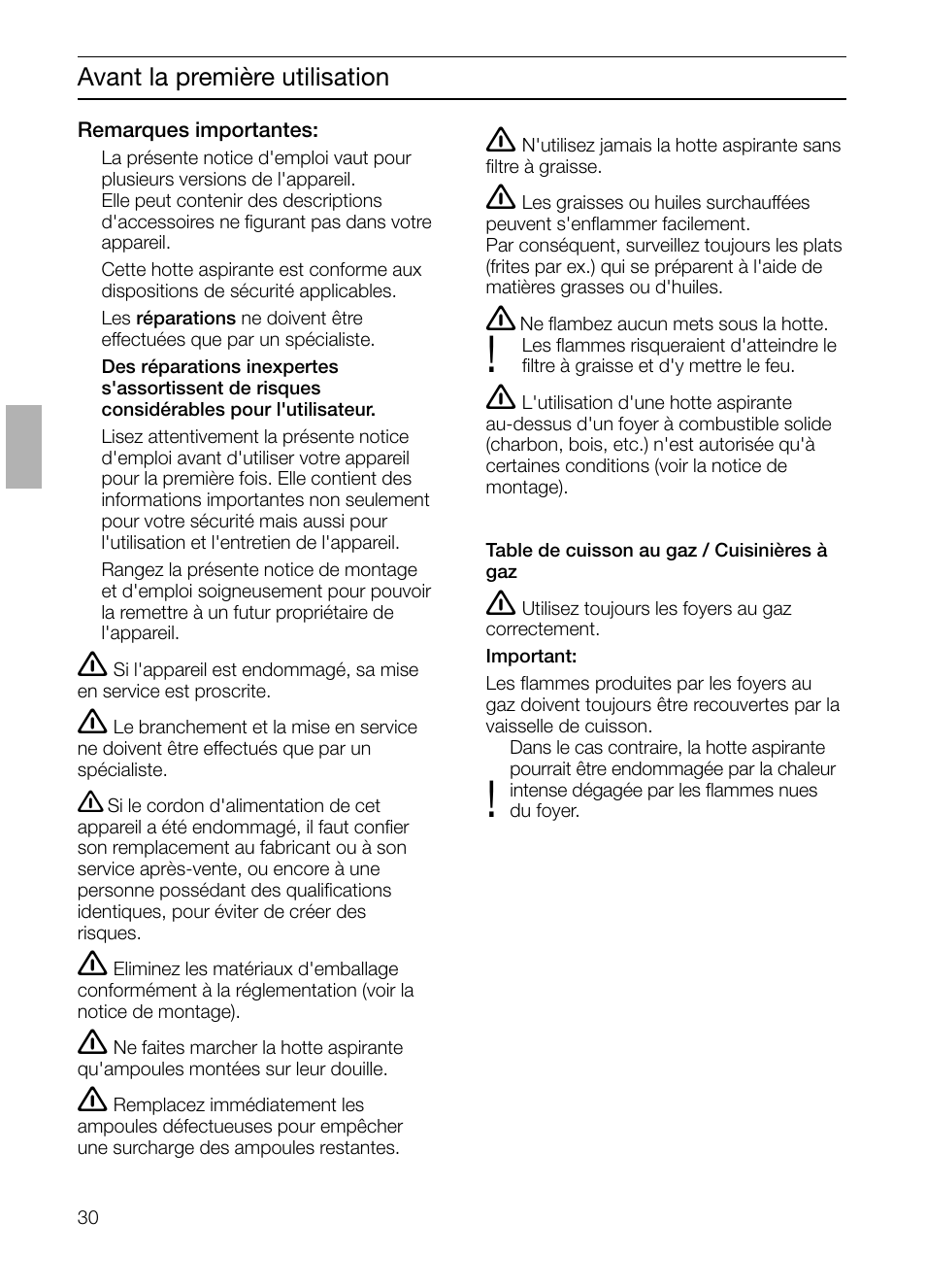 Neff D4654X0 User Manual | Page 30 / 96